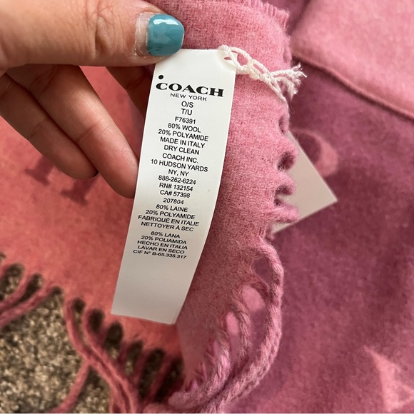 Coach wool scarf NWT - Picture 2 of 6